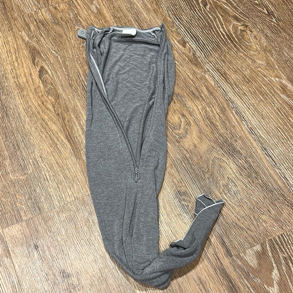 Gray zip up Mod Swad Swaddler